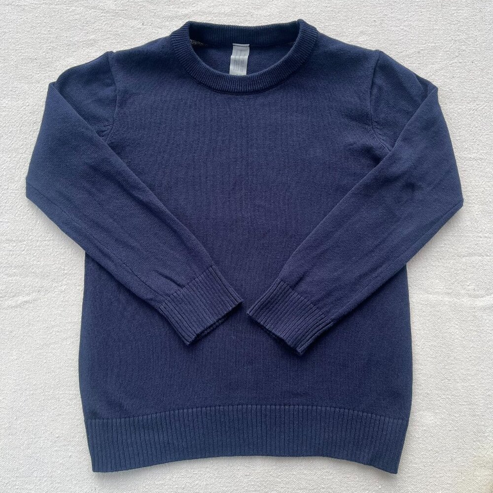 Primary Crewneck Sweater in Navy, Size 4-5, VGUC to EUC